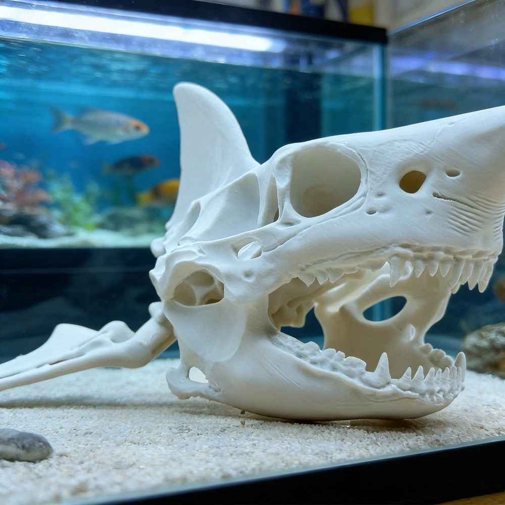 3D Printing Shark Skull Skelet - Aquarium Fish Diseases recension och pris