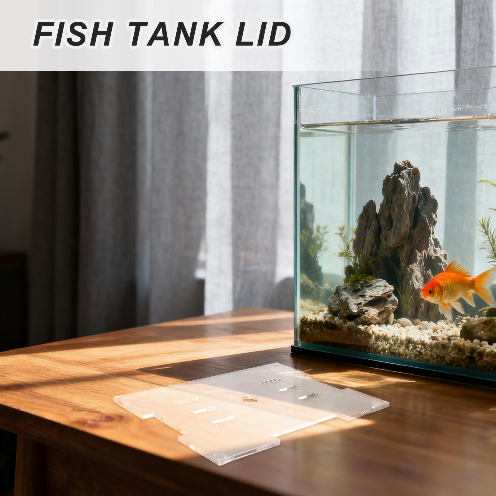 Transparent Acrylic Aquarium L - Aquarium Fish Jumping recension och pris