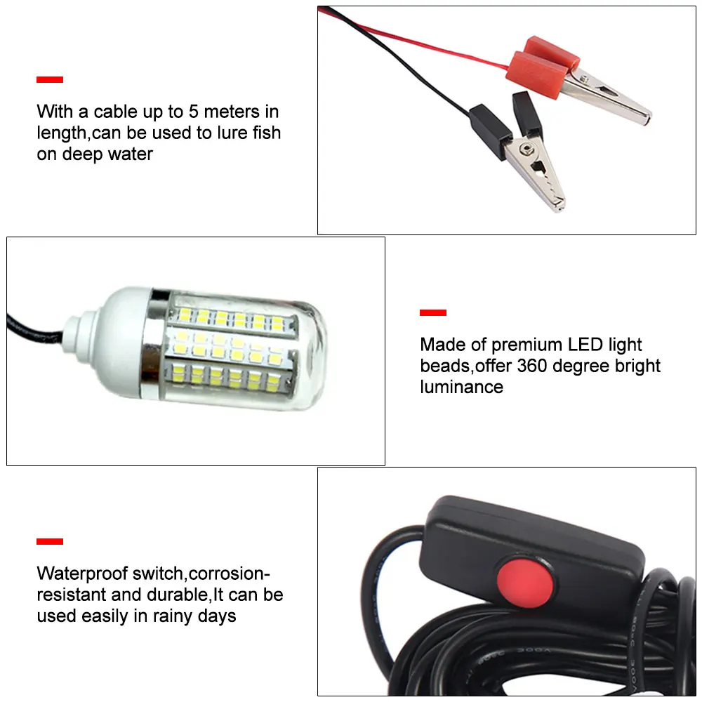 12V LED Fishing Light 100W Ip6 - Aquarium Fish Diseases recension och pris