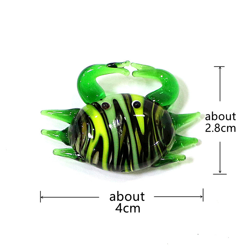 Handmade Cute Mini Glass Crab  - Aquarium Mini Fish recension och pris