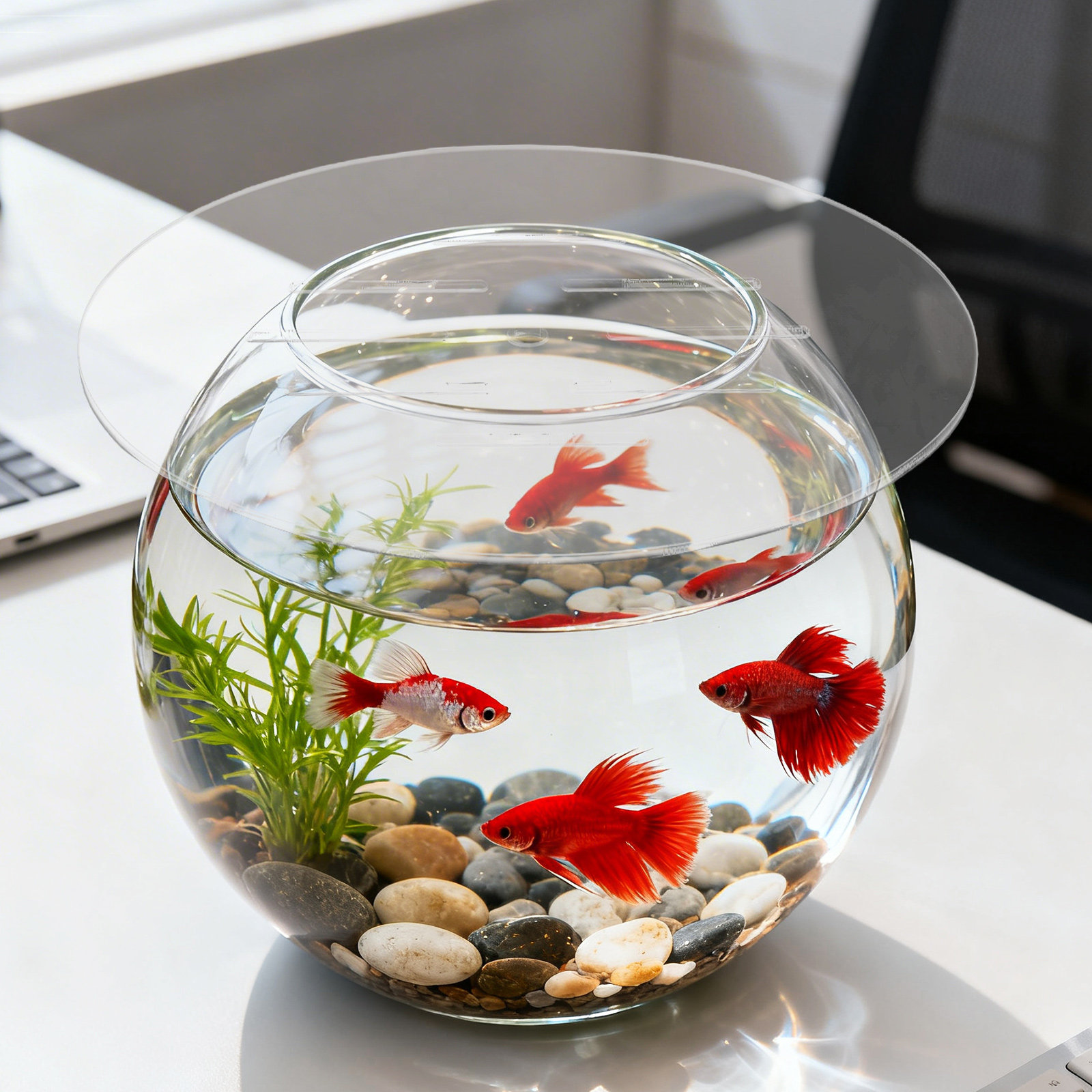 22Cm 8.65 Inch Round Acrylic A - Aquarium Fish Jumping recension och pris