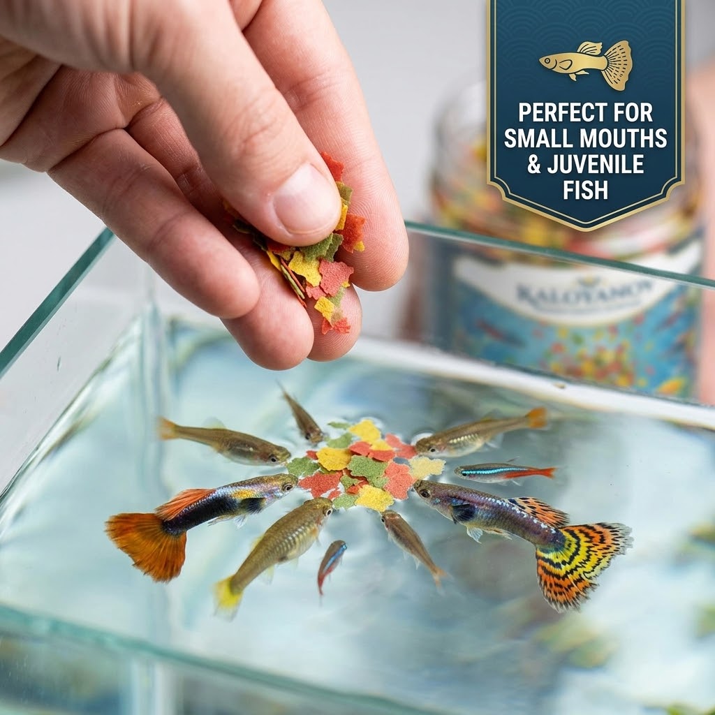 Tri-Color Aquarium Fish Food F - Aquarium Fish Price recension och pris
